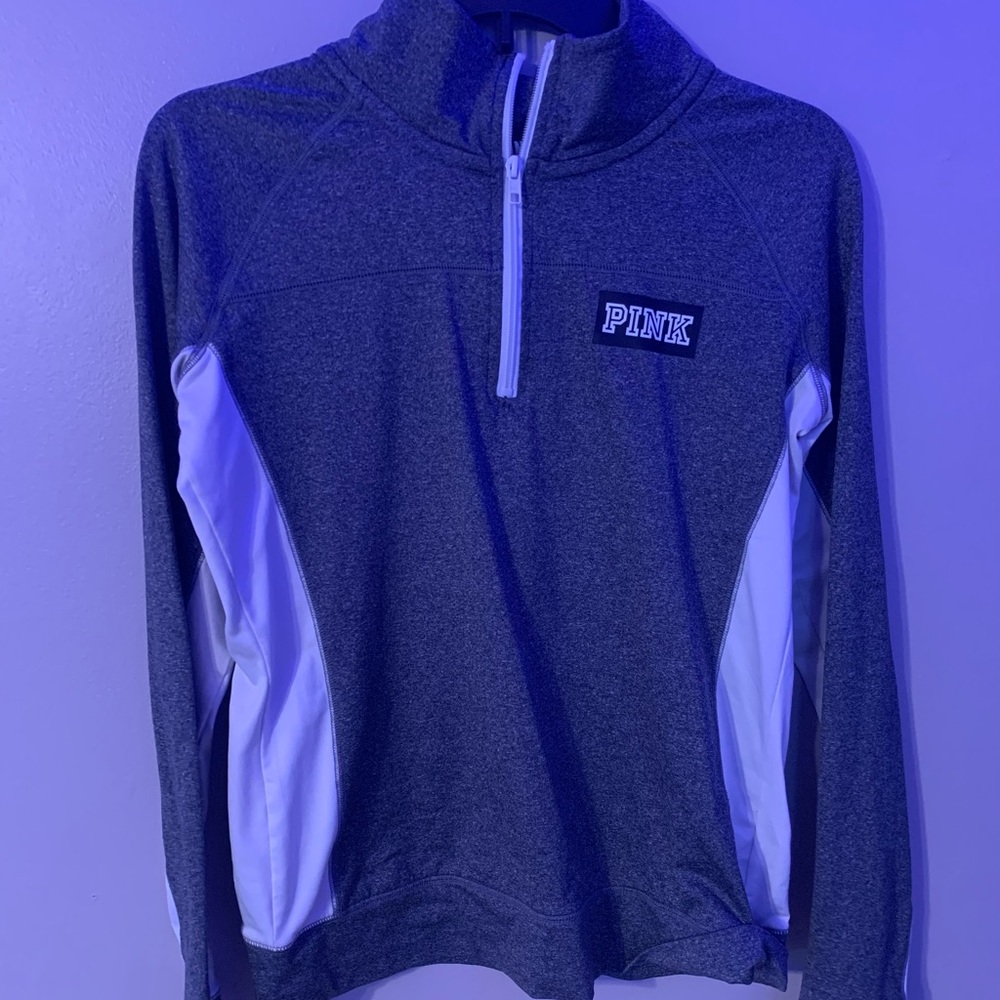 PINK quater zip up